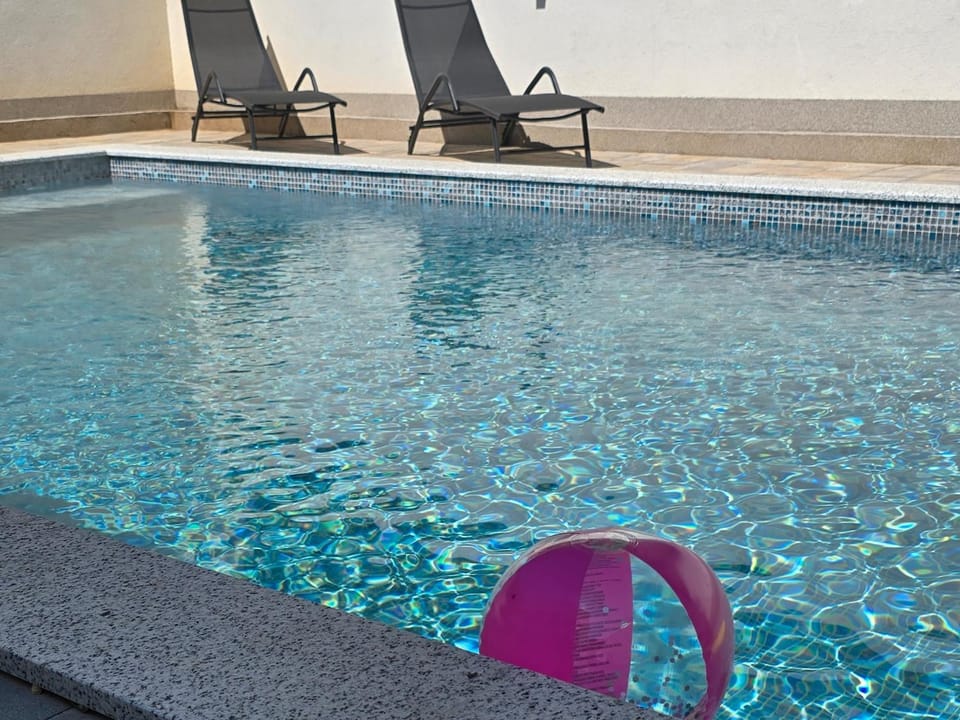 Pool view, sunbed