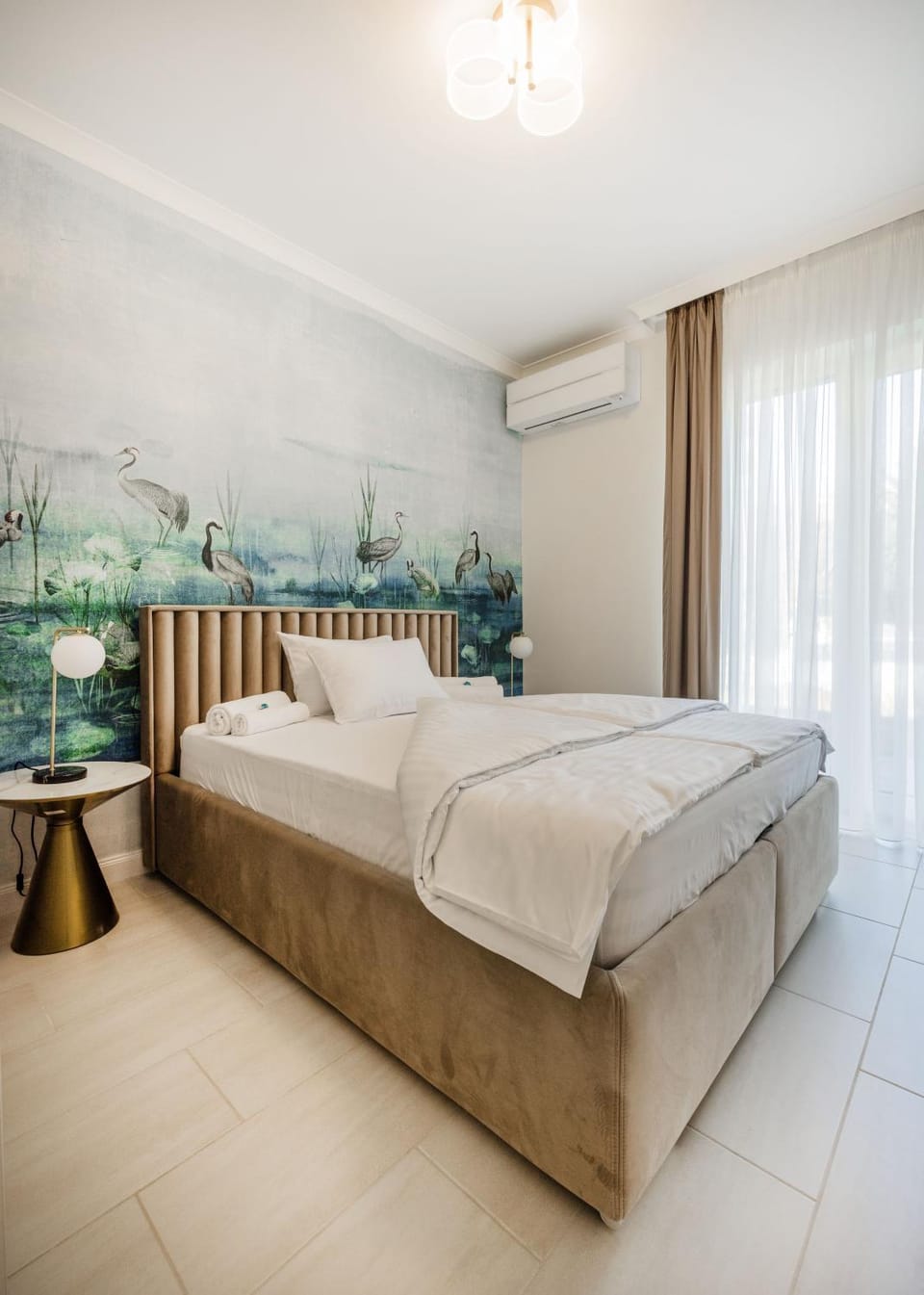 Bed, Bedroom, air conditioner