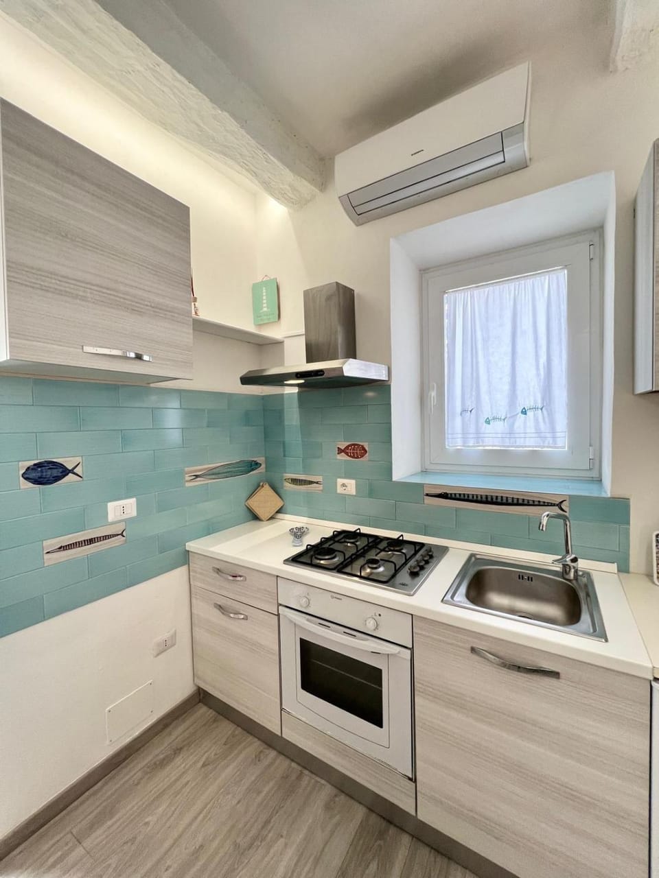 Kitchen or kitchenette, oven, stove