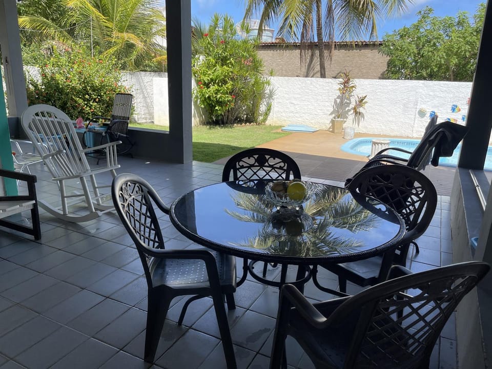 Patio, Day, Garden, Seating area, Dining area, Garden view, Pool view, Swimming pool, sunbed