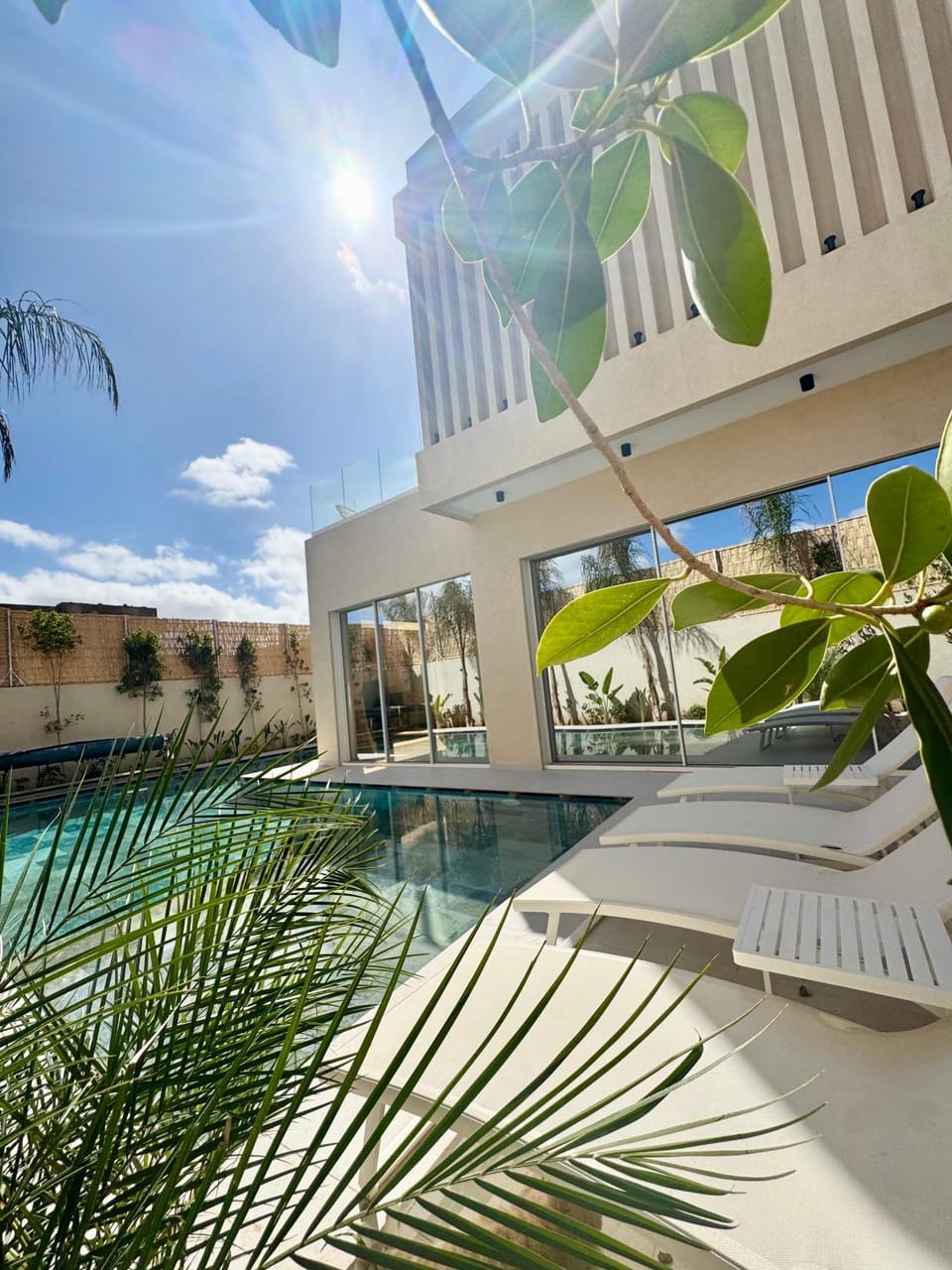Pool view, Swimming pool, Swimming pool, sunbed