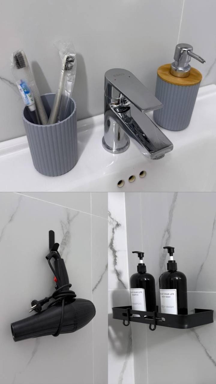 Bathroom, hair dryier