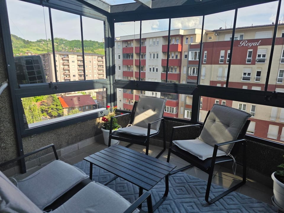 Bird's eye view, Balcony/Terrace, City view