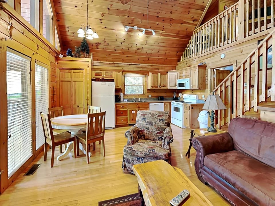 Kitchen or kitchenette, Living room, Seating area, Dining area, furniture, kitchen