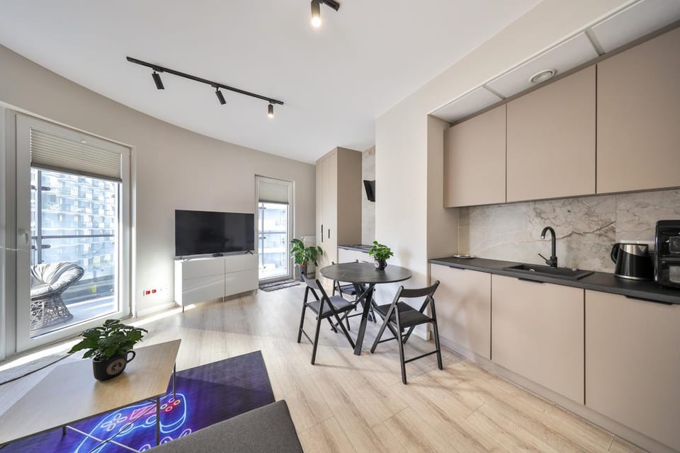 TV and multimedia, Kitchen or kitchenette, Living room, dishwasher, stove