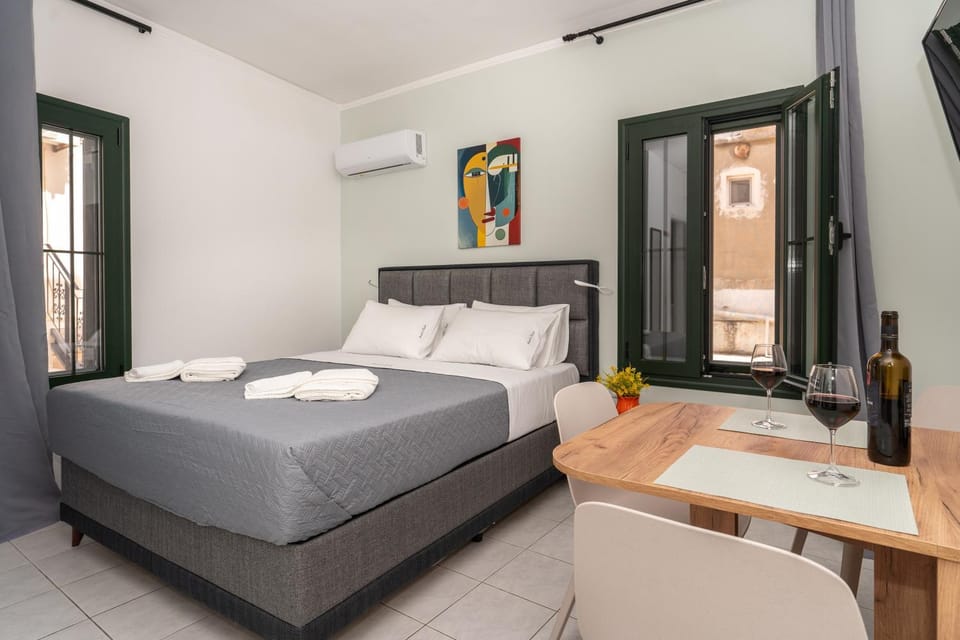 Bed, Bedroom, air conditioner