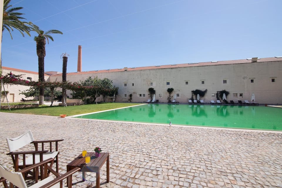 Property building, Living room, Swimming pool