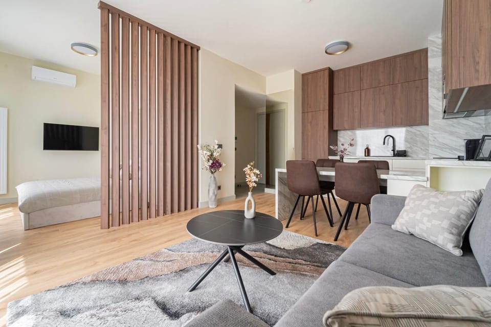 Bed, TV and multimedia, Kitchen or kitchenette, Living room, Dining area, Bedroom
