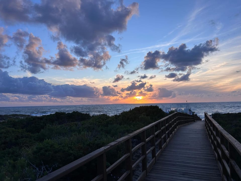 Nearby landmark, Natural landscape, Beach, Sea view, Sunset