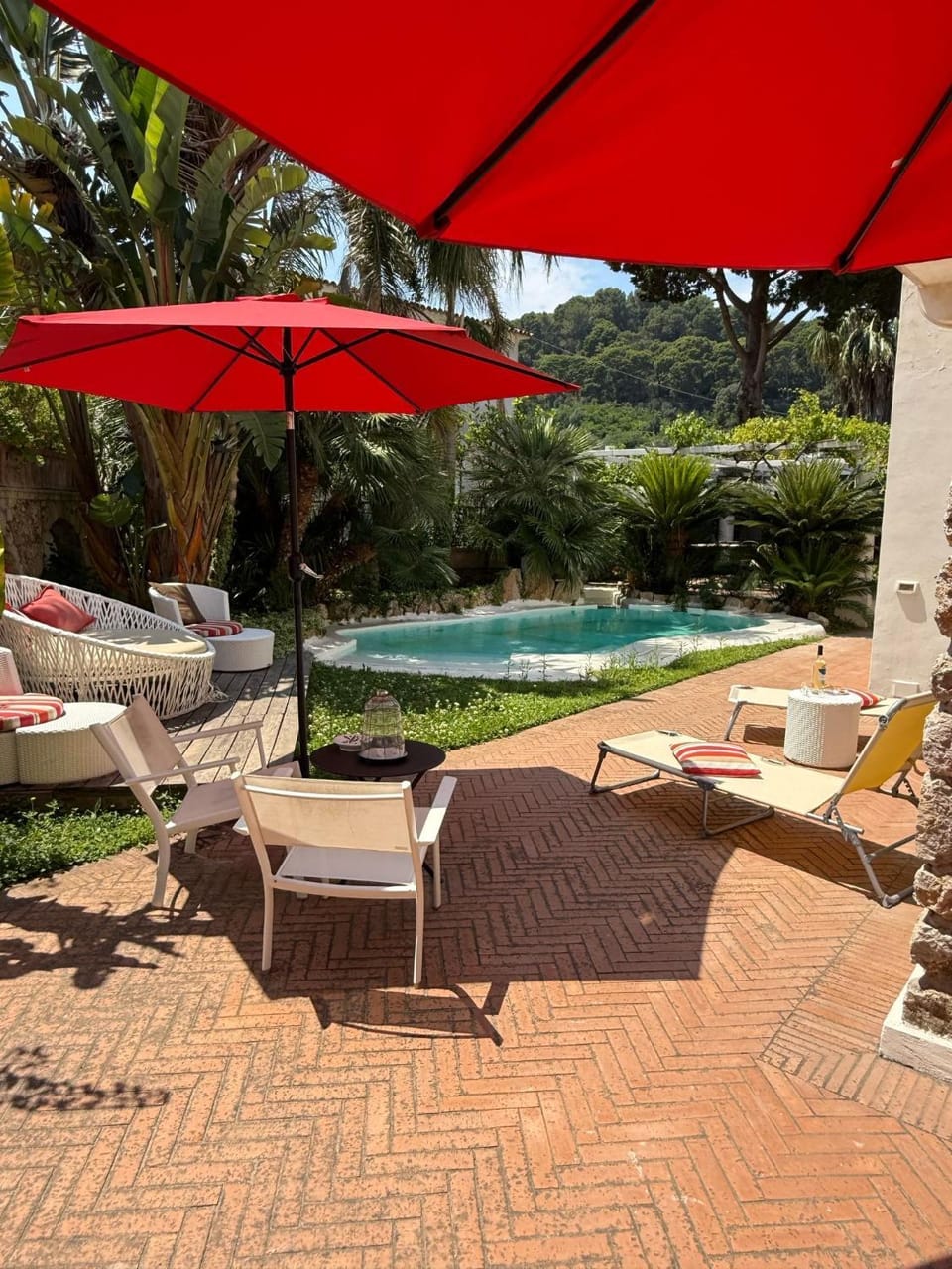 Patio, Garden, Garden view, Pool view, Swimming pool, sunbed