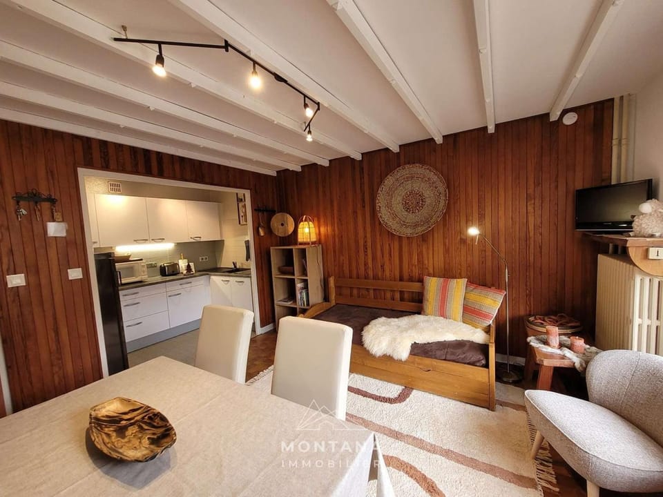 Beau 2 pièces au cœur du Grand-Bornand, pour 4 personnes - FR-1-458-219 Apartment in Le Grand-Bornand