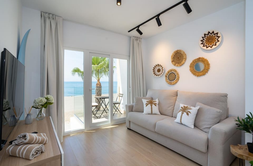 Living room, Seating area, Sea view