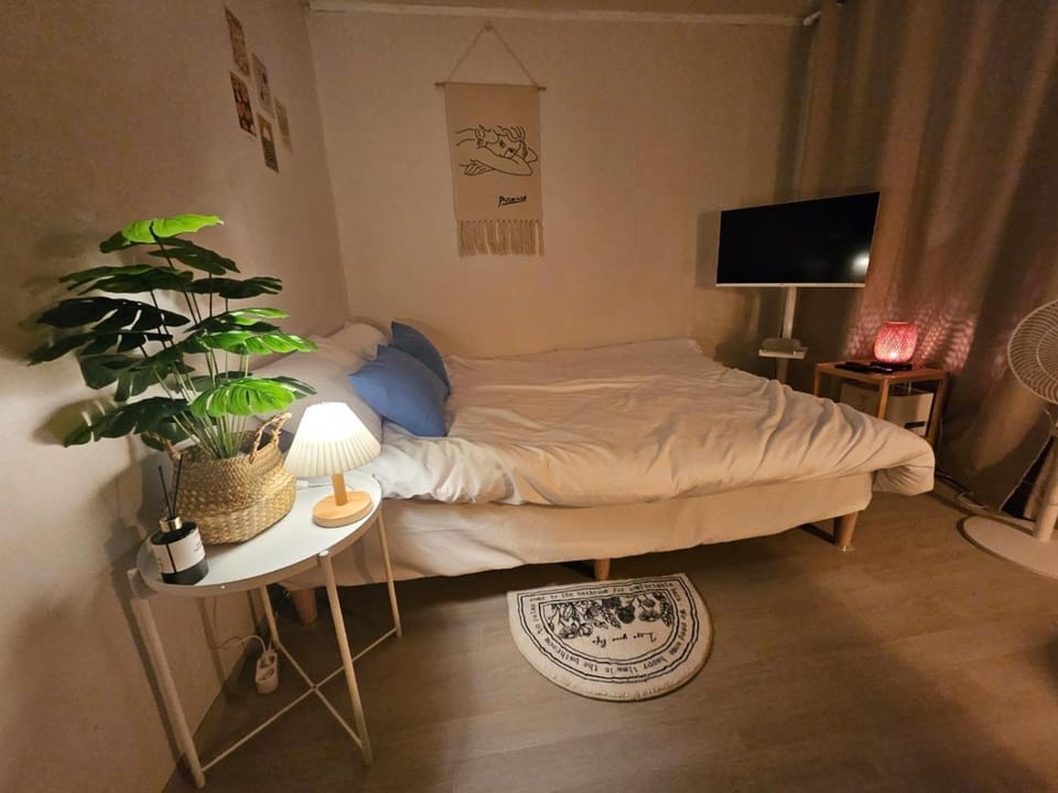 Bed, TV and multimedia, Photo of the whole room, Bedroom