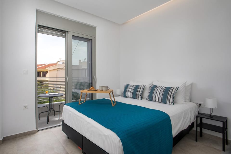 Bed, View (from property/room), Balcony/Terrace, Photo of the whole room, Bedroom