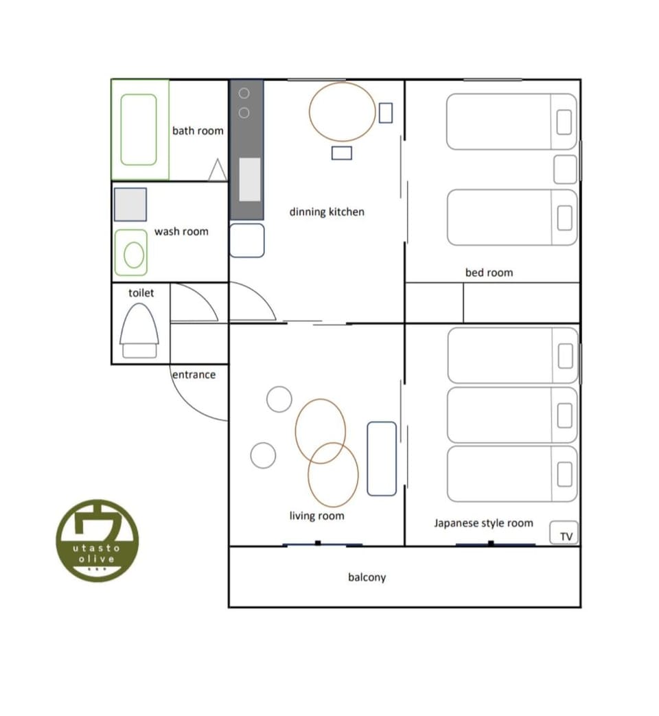 utasto olive 1F Apartment in Japan