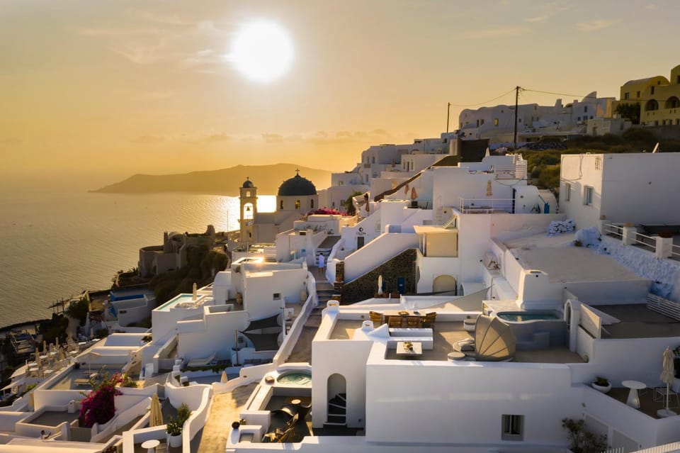 Nearby landmark, Sunset