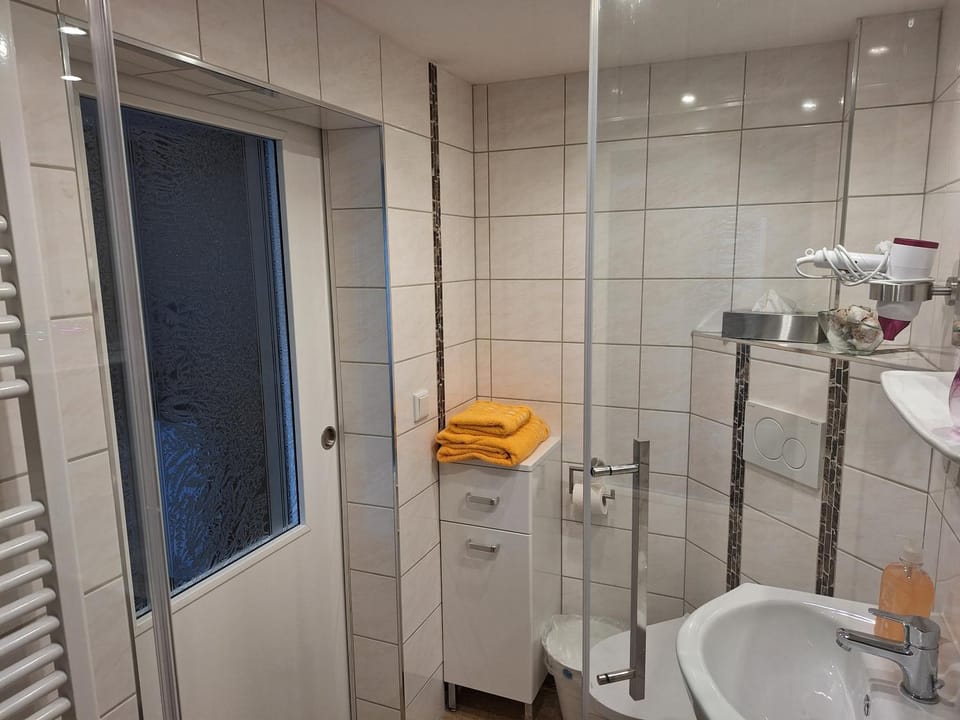 Shower, Toilet, Bathroom, towels