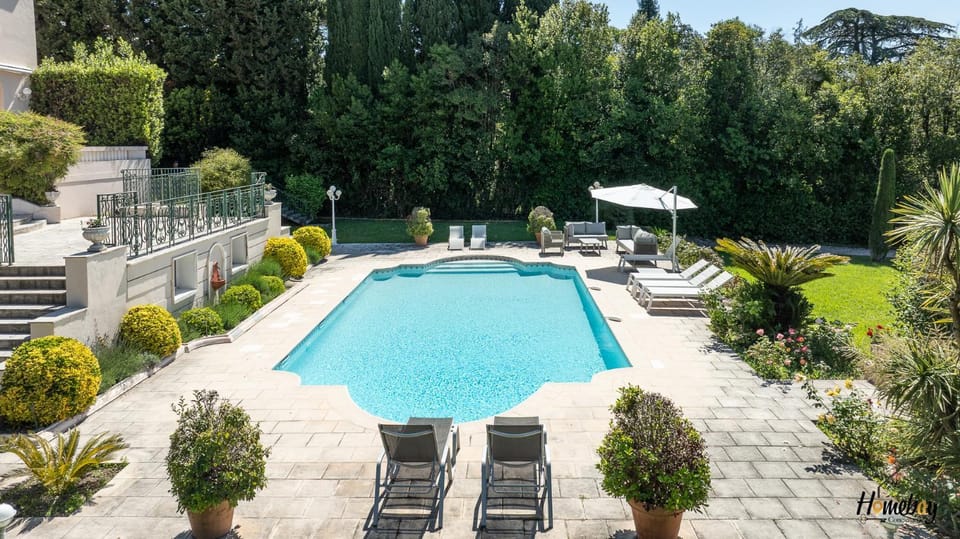 Spring, Day, Garden, Garden view, Pool view, Swimming pool, sunbed