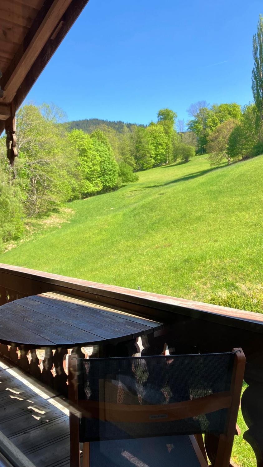 Natural landscape, View (from property/room), Dining area, Mountain view