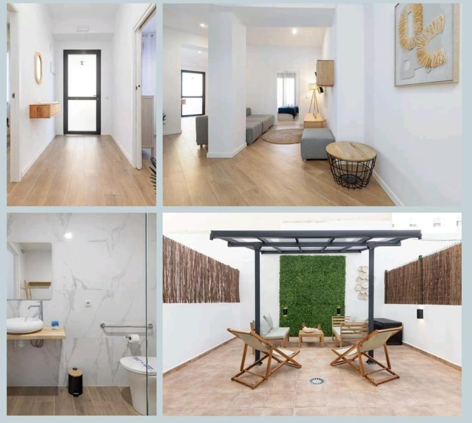 Patio, Facade/entrance, Bathroom, Seating area