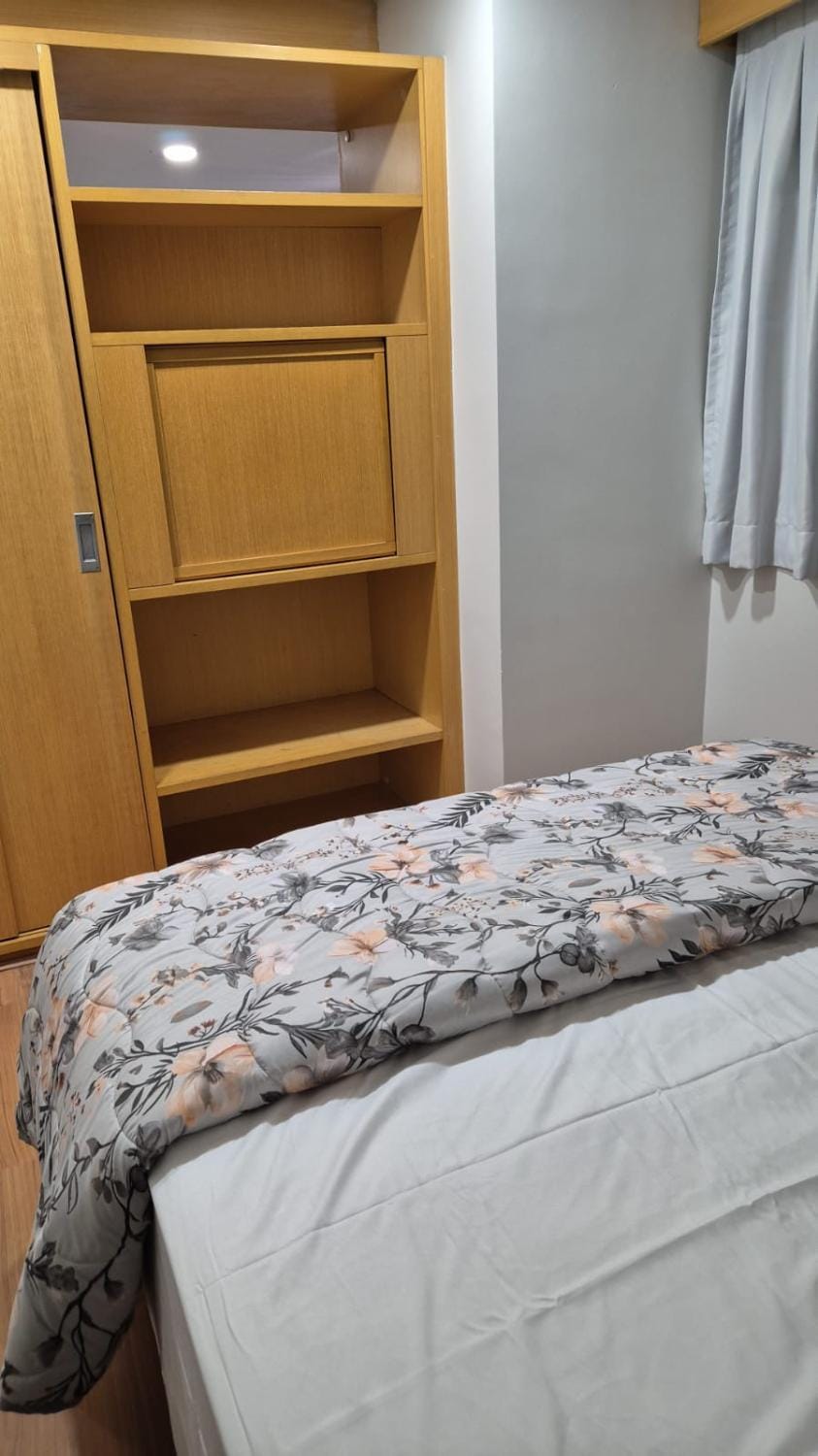 Bed, locker, wardrobe