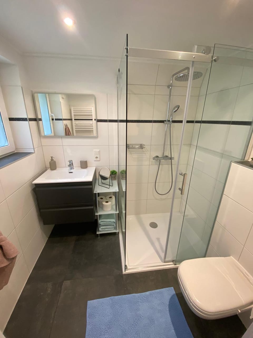 Shower, Toilet, Bathroom, towels