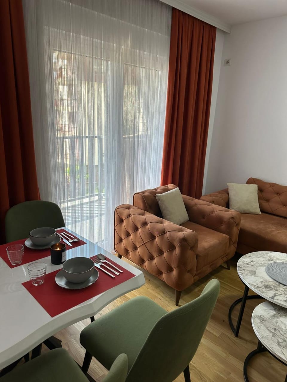 Living room, Seating area, Dining area