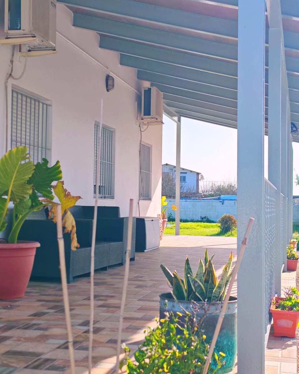 Property building, Patio, Day, Garden, View (from property/room), Balcony/Terrace, Garden view