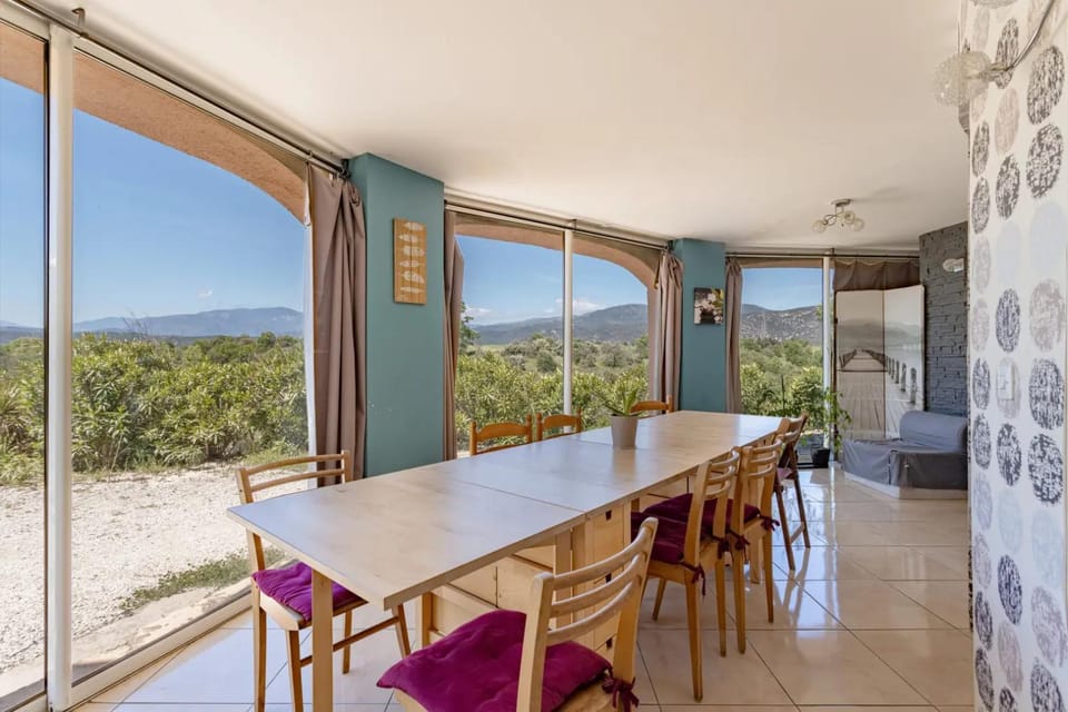 Natural landscape, View (from property/room), Dining area, Mountain view