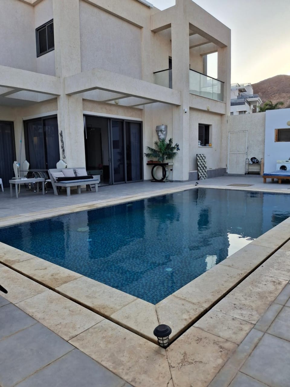 Pool view, Swimming pool, sunbed
