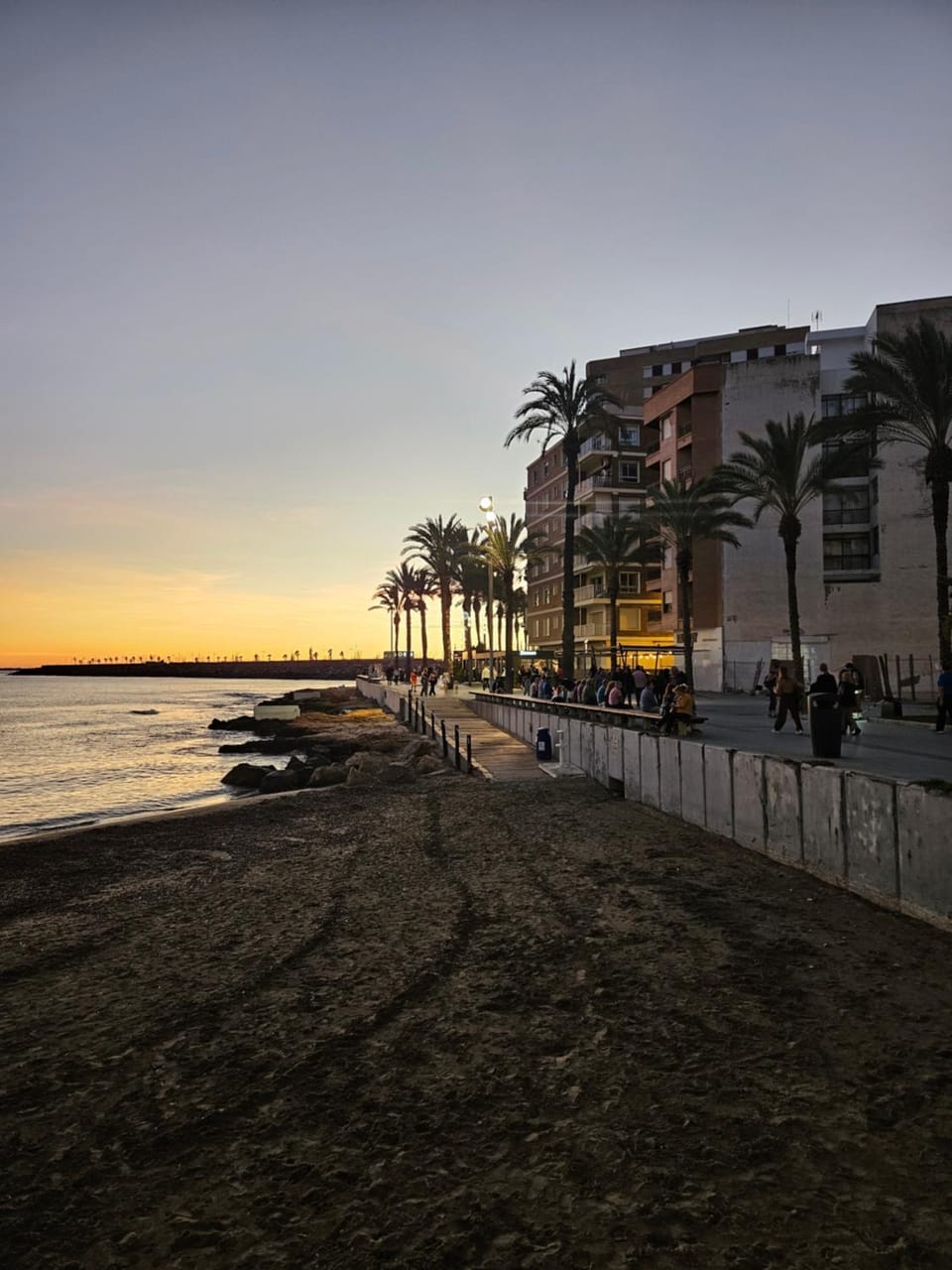 Natural landscape, Beach, Sea view, Sunset