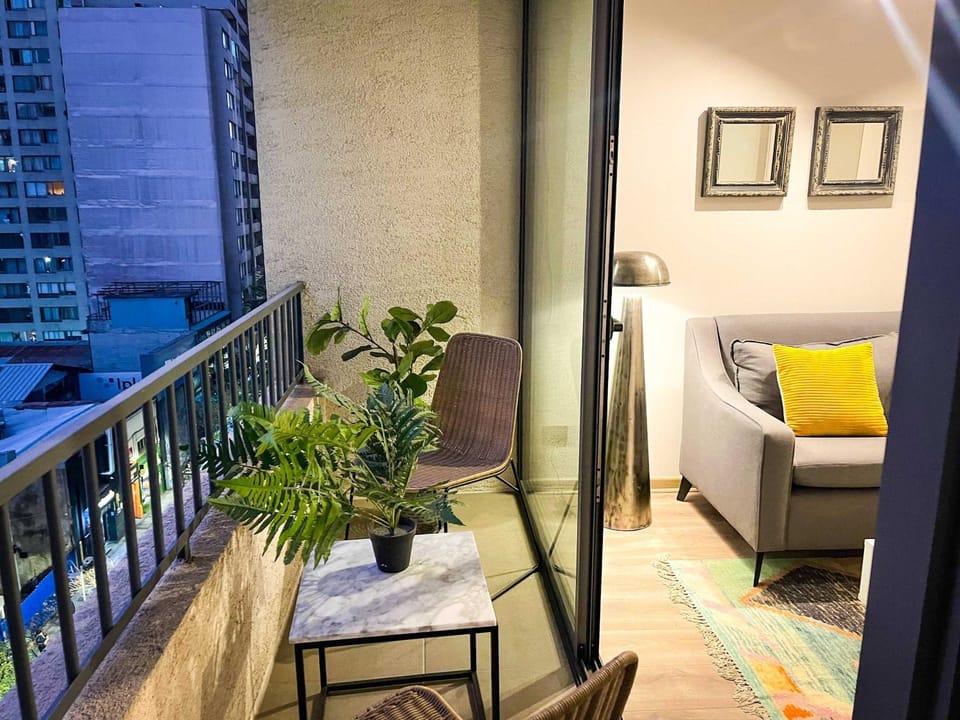 HOM I Wifi Aire Ac Gym Lavandería Terraza Apartment in Santiago