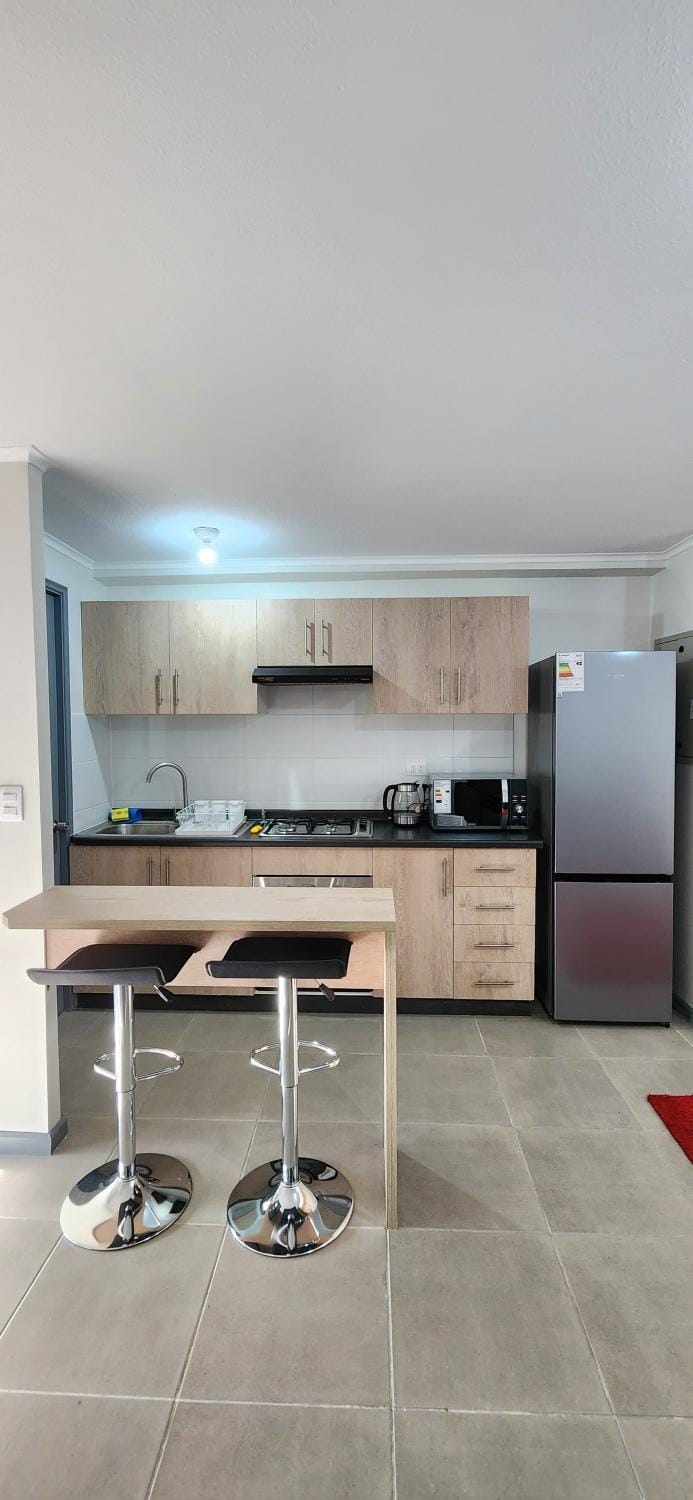 Dormitorio matrimonial con baño privado - altos de san miguel Apartment in Talca