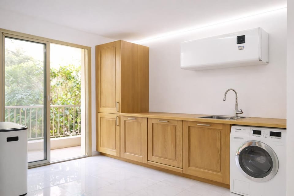 dishwasher, washing machine, dryer, kitchen