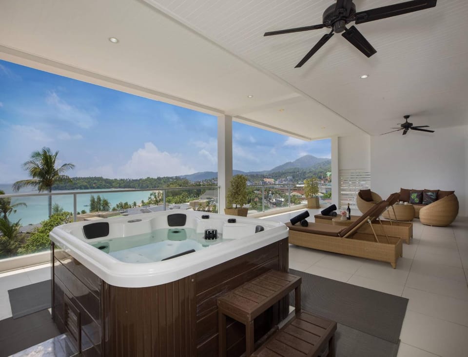 Natural landscape, Living room, Seating area, Swimming pool