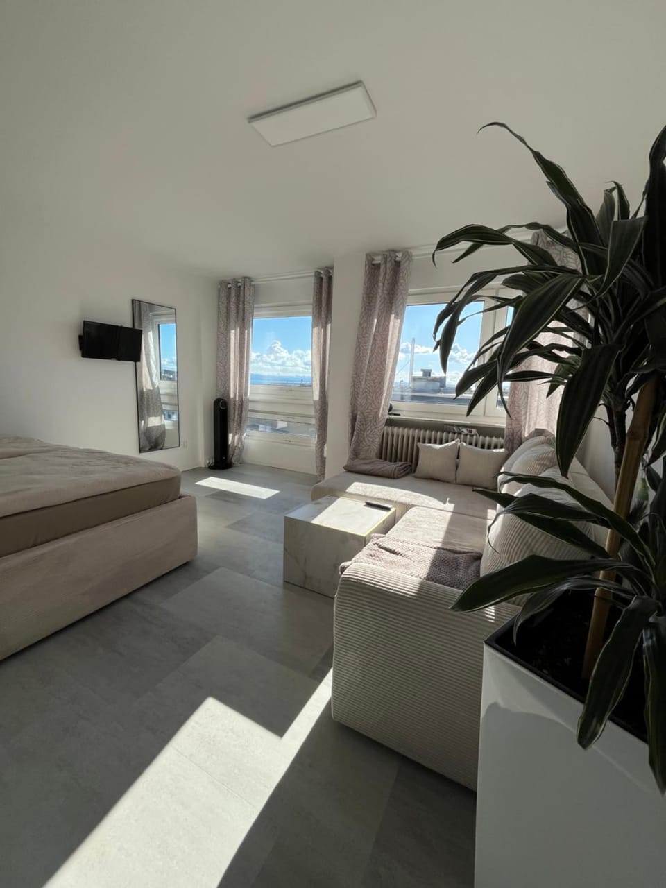 Bed, TV and multimedia, Living room, Photo of the whole room, Bedroom