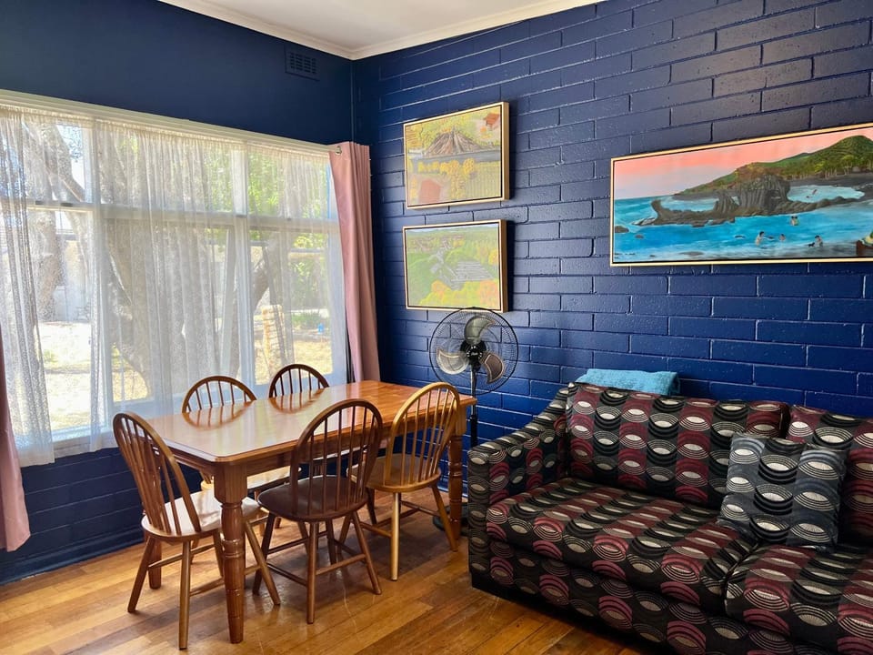Living room, Dining area, Garden view