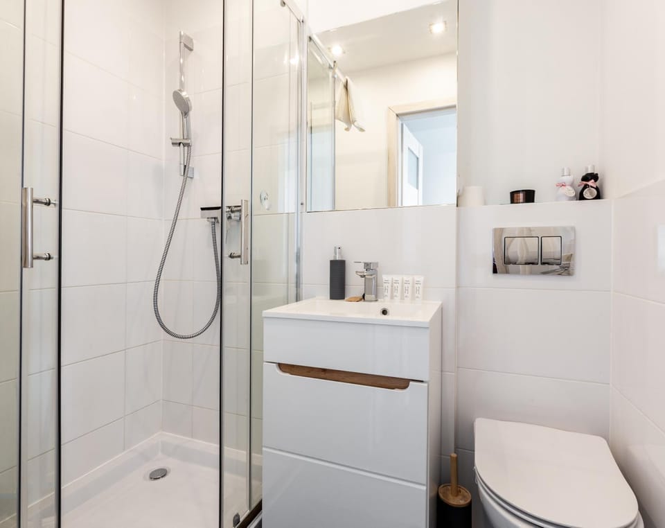 Shower, Toilet, Bathroom, towels