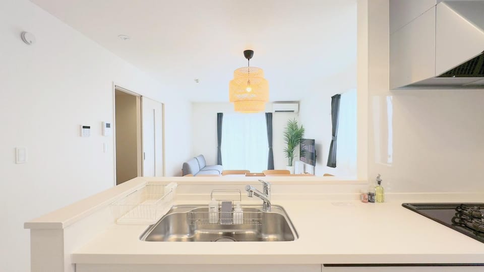 Kitchen or kitchenette, Living room, Dining area, stove, kitchen, kitchen