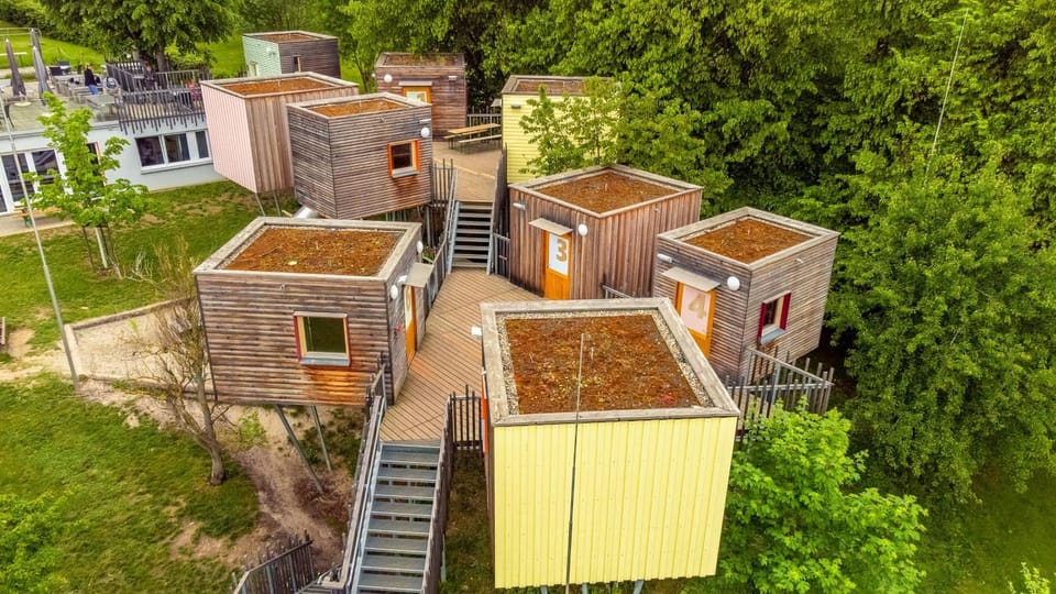 Property building, Natural landscape, Bird's eye view