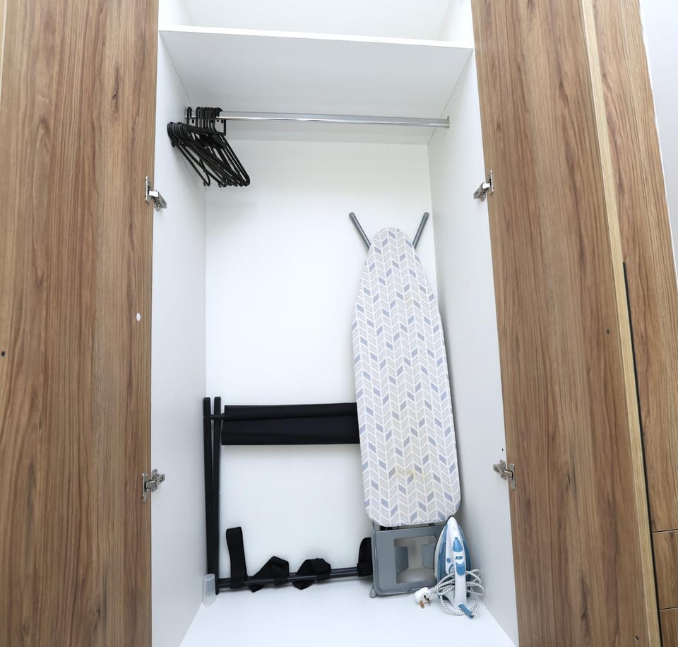 flat iron, wardrobe