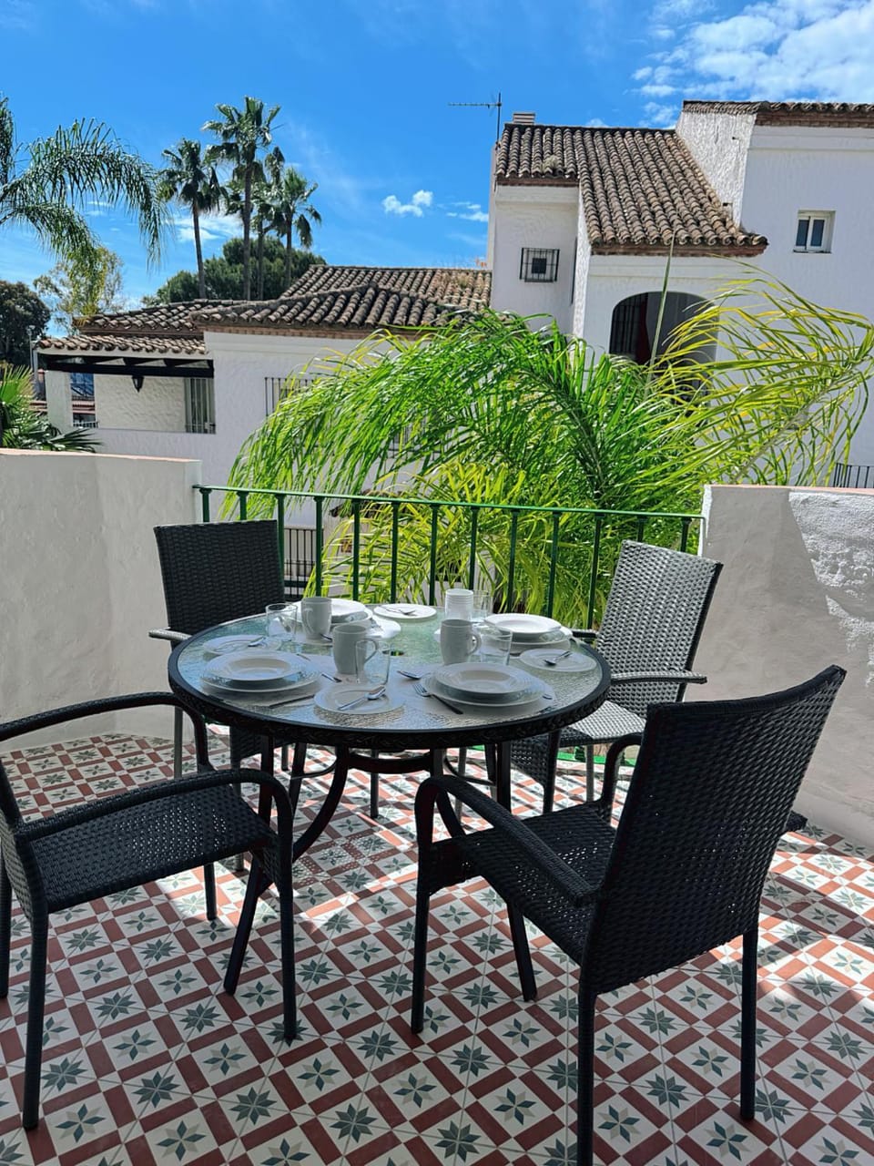 Property building, Patio, Seating area, Dining area
