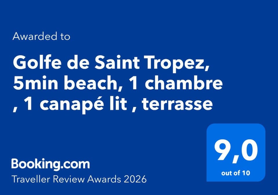 Golfe de Saint Tropez, 5min beach, 1 chambre , 1 canapé lit , terrasse Apartment in Gassin
