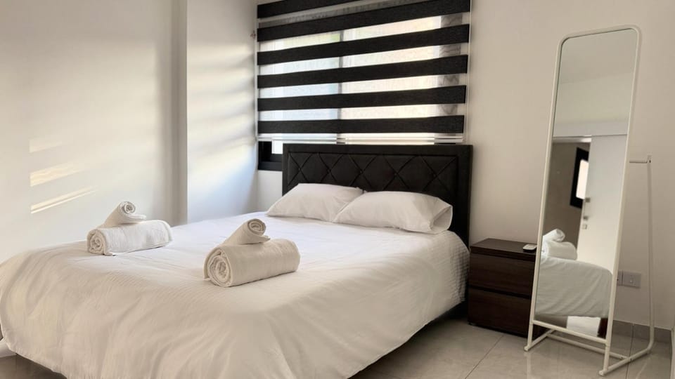 Bed, Bedroom, towels, wardrobe