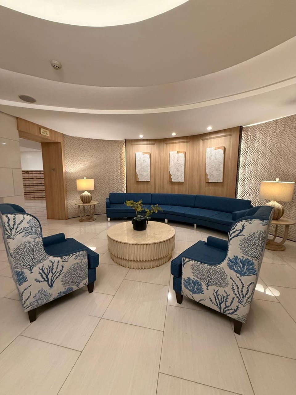 Property building, On-site shops, Living room, Lobby or reception, Seating area