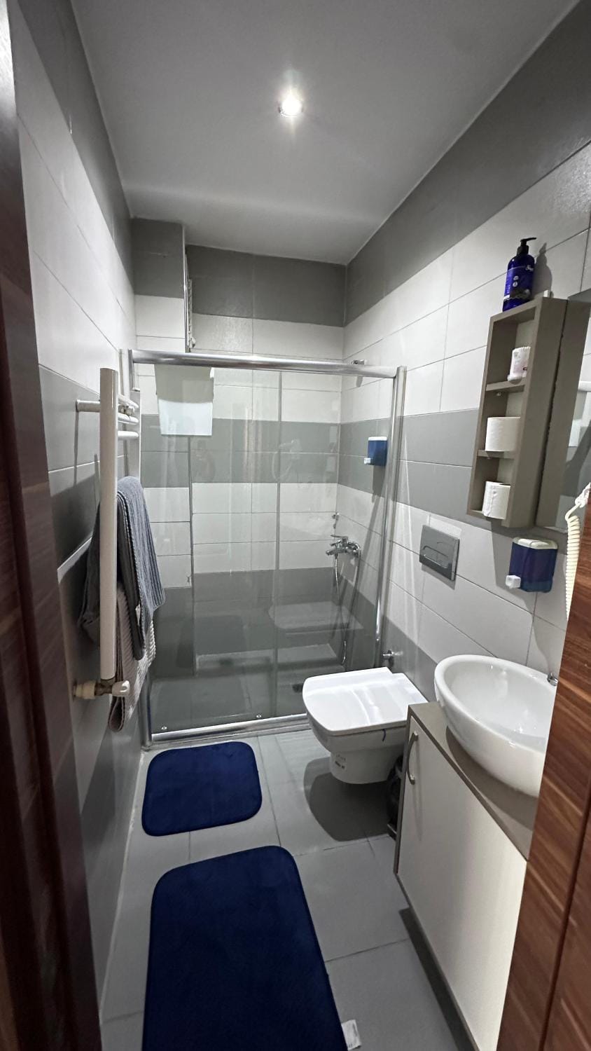 Shower, Toilet, Bathroom, towels