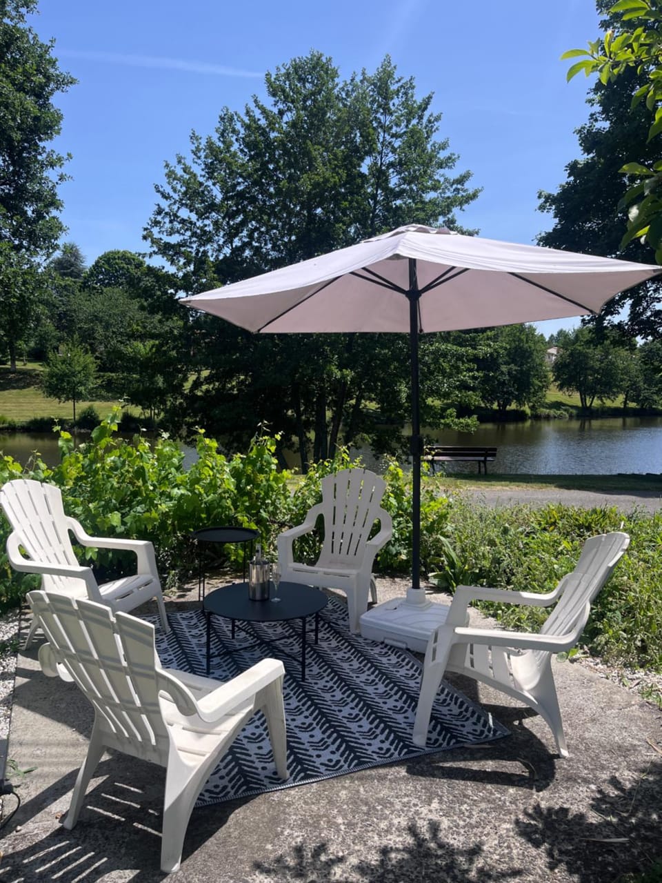 Patio, Balcony/Terrace, Lake view