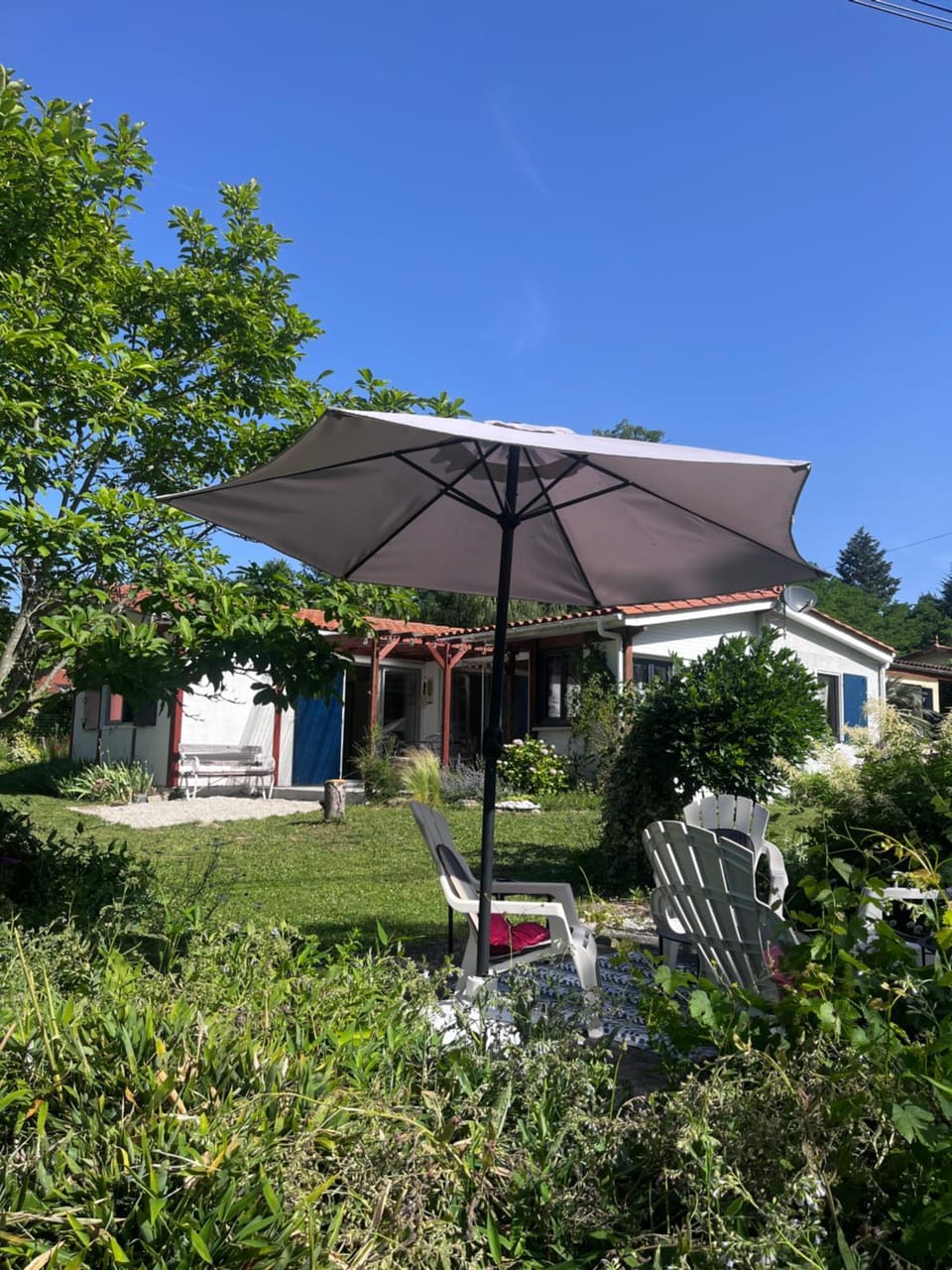 Property building, Patio, Garden, Garden view