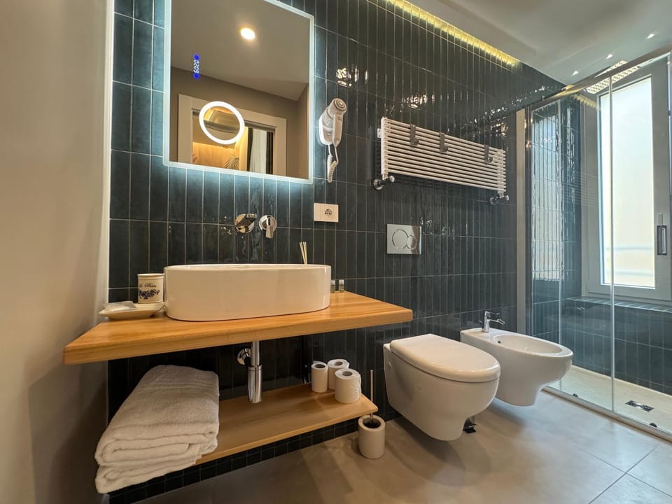 Shower, Toilet, Bathroom, Bath, bidet, towels