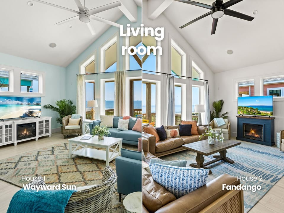 Luxury Beachfront Escape 2 Homes, Pools & Hot Tubs House in Bolivar Peninsula